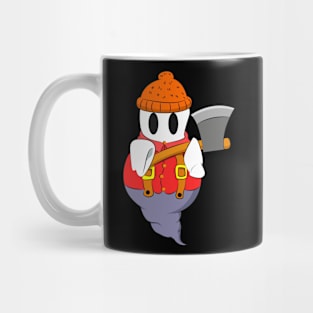 Halloween Lumberjack Ghost Ax Gift 2018 Mug